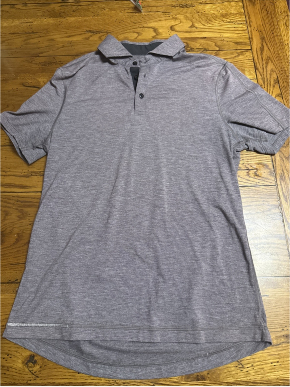 LULULEMON Performance Golf Polo Shirt Gray Men’s Size Sm. T18